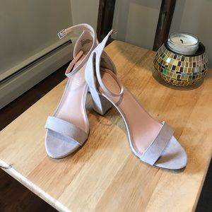 Blush Colored Suede Heel